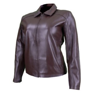 Chamarra de Piel de Borrego para Dama Cuello Sport Reina