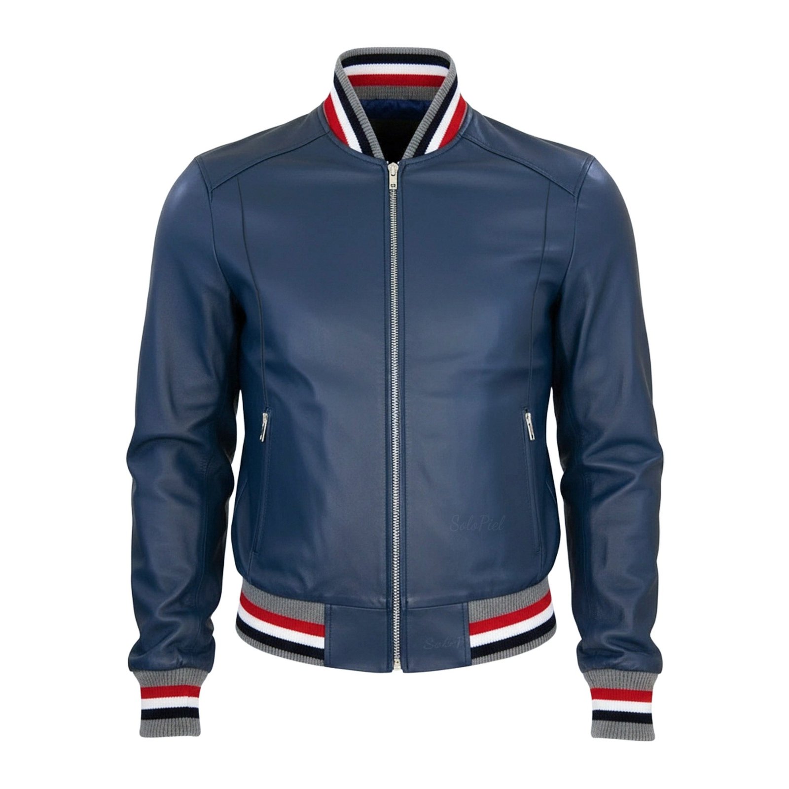 Chamarra de Piel de Borrego Para Caballero Estilo Bomber con Cardigan Bayron - Image 7