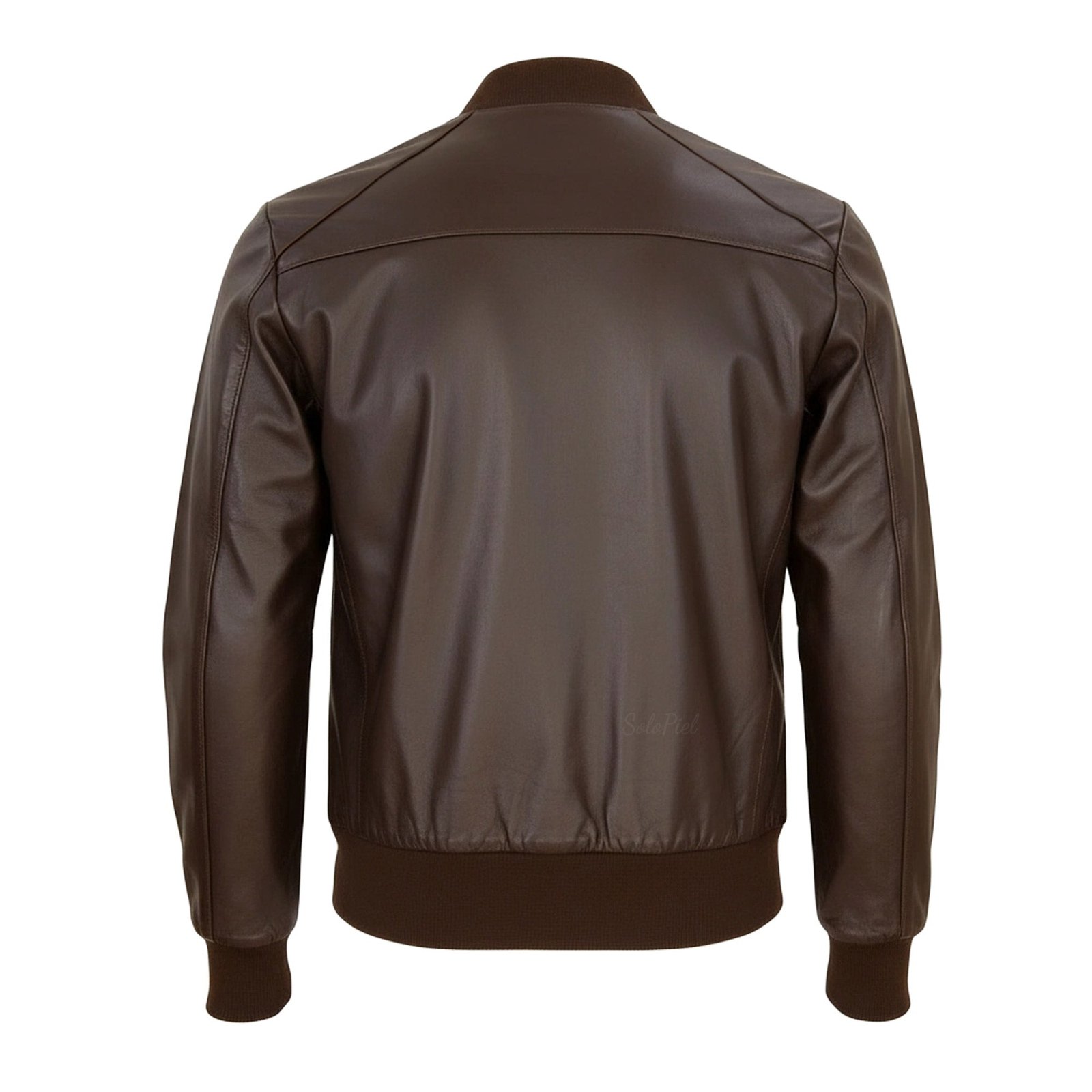 Chamarra de Piel de Borrego Para Caballero Estilo Bomber con Cardigan Bayron - Image 6