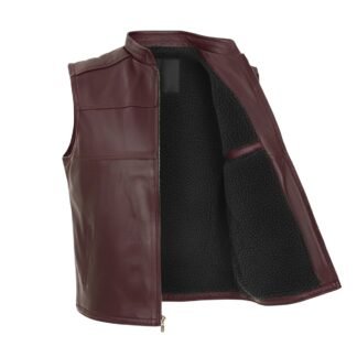 Chaleco de Piel de Borrego para Caballero Con Forro de Borrega Sintética Julio