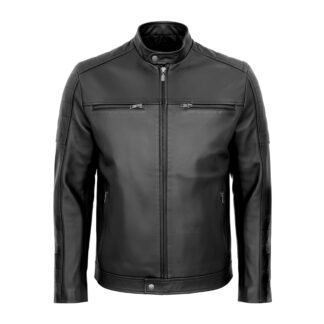 Chamarra de Piel de Borrego Para Caballero con Cuello Mao David