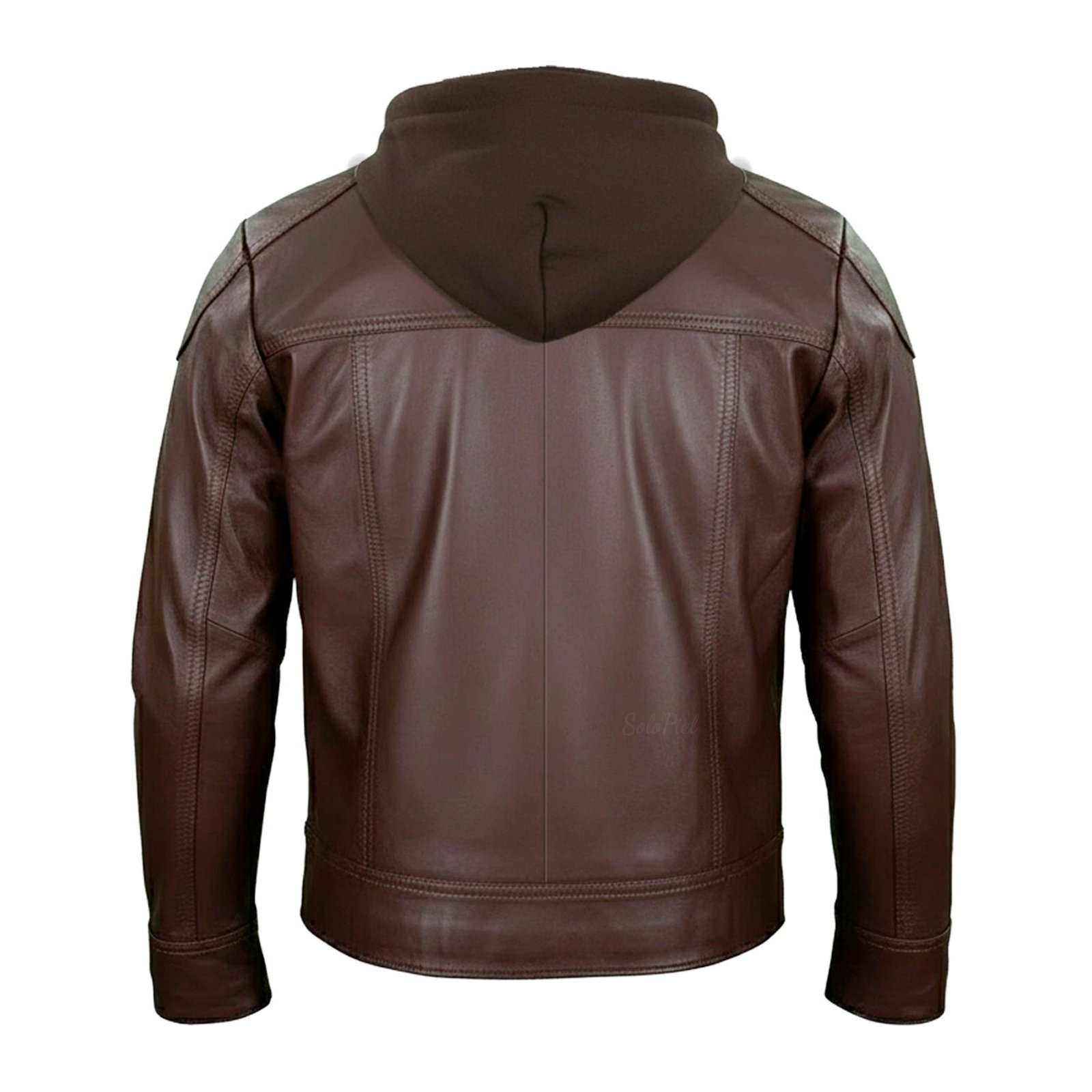 Chamarra de Piel de Borrego para Caballero Con Capucha Desmontable Eduardo Slim - Image 9