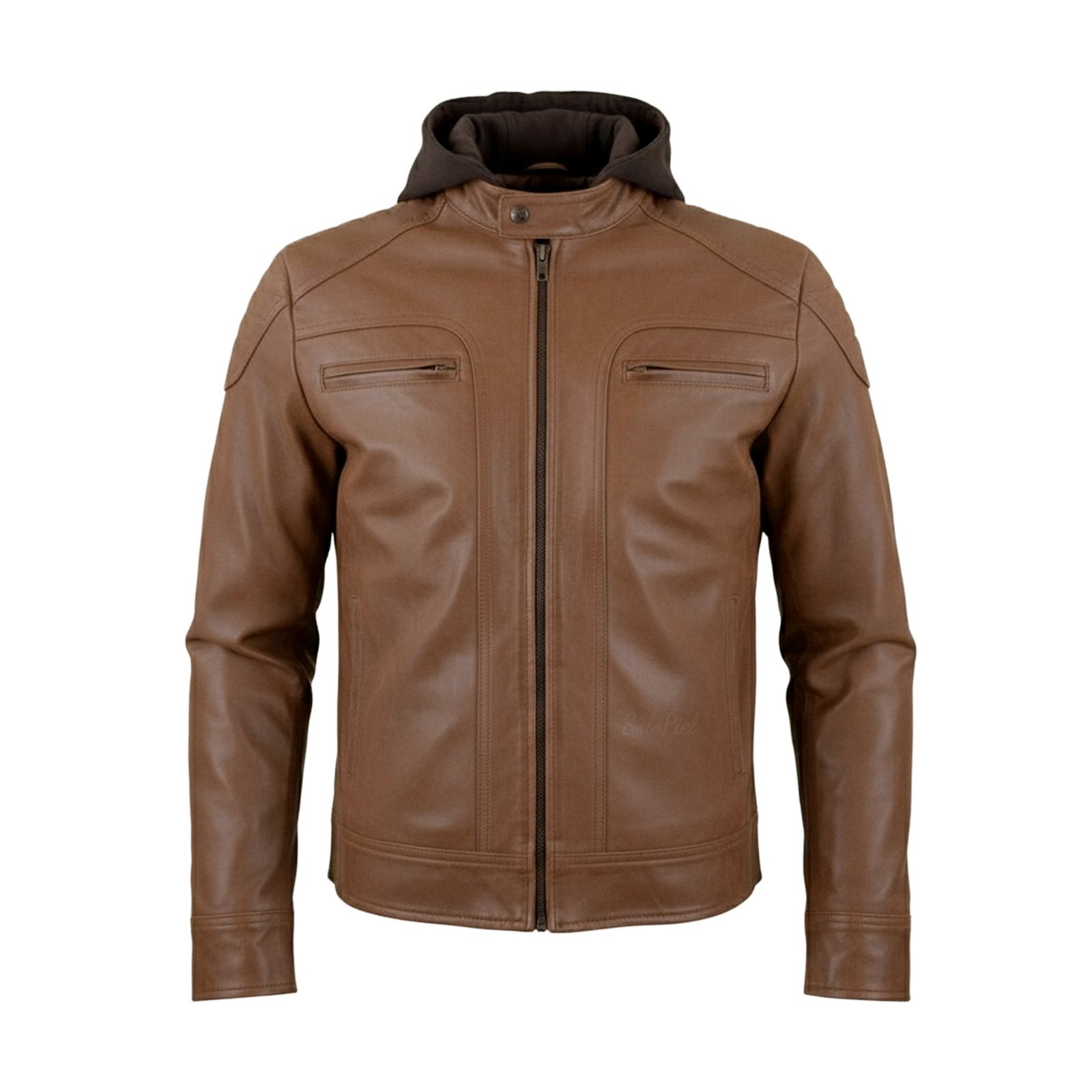 Chamarra de Piel de Borrego para Caballero Con Capucha Desmontable Eduardo Slim - Image 7