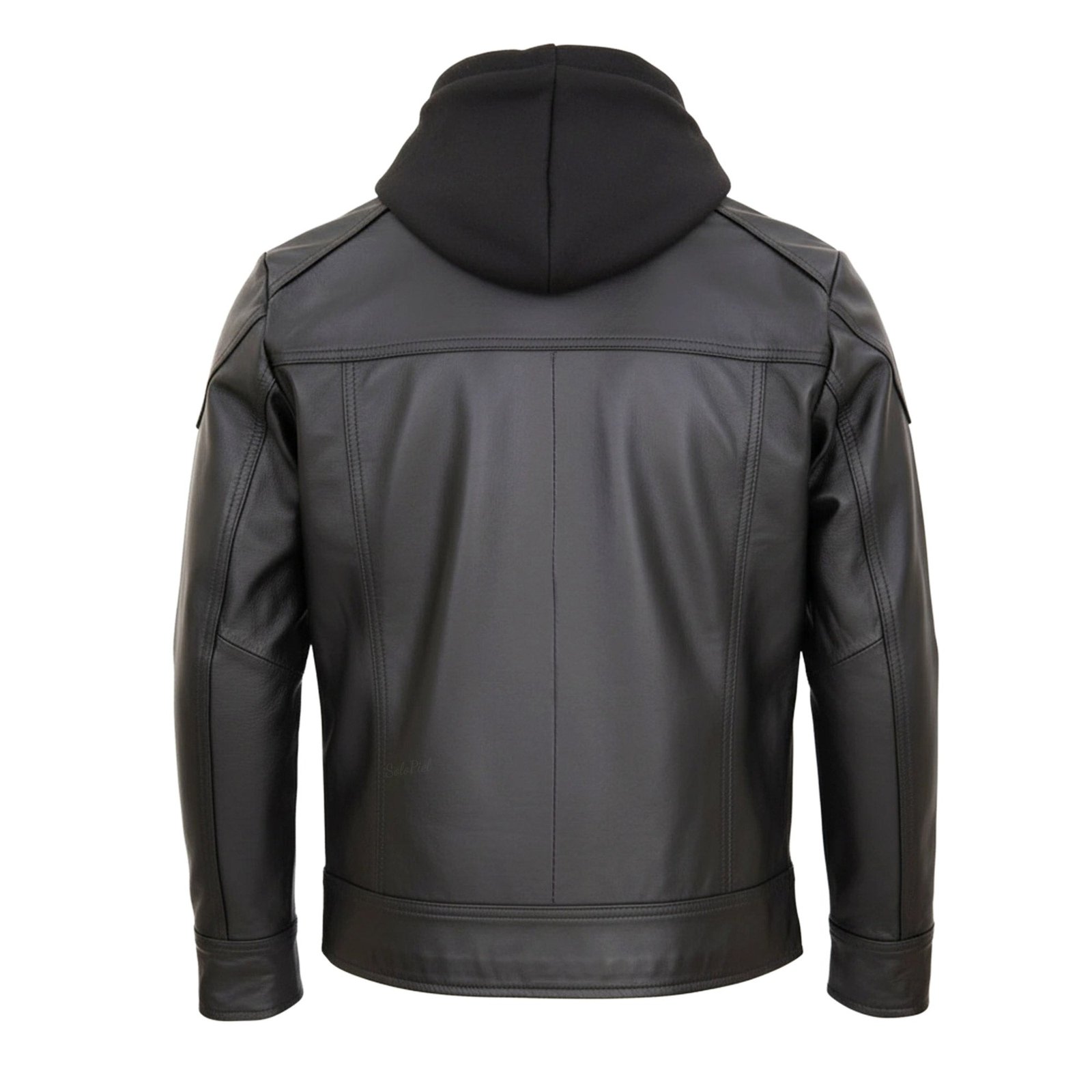 Chamarra de Piel de Borrego para Caballero Con Capucha Desmontable Eduardo Slim - Image 5