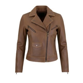 Chamarra  de Piel de Borrego para Dama Cruzada Fatima