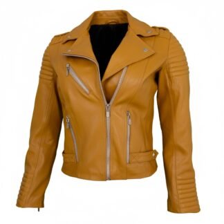 Chamarra de Piel de Borrego para Dama Torera Slim Rockera Galilea