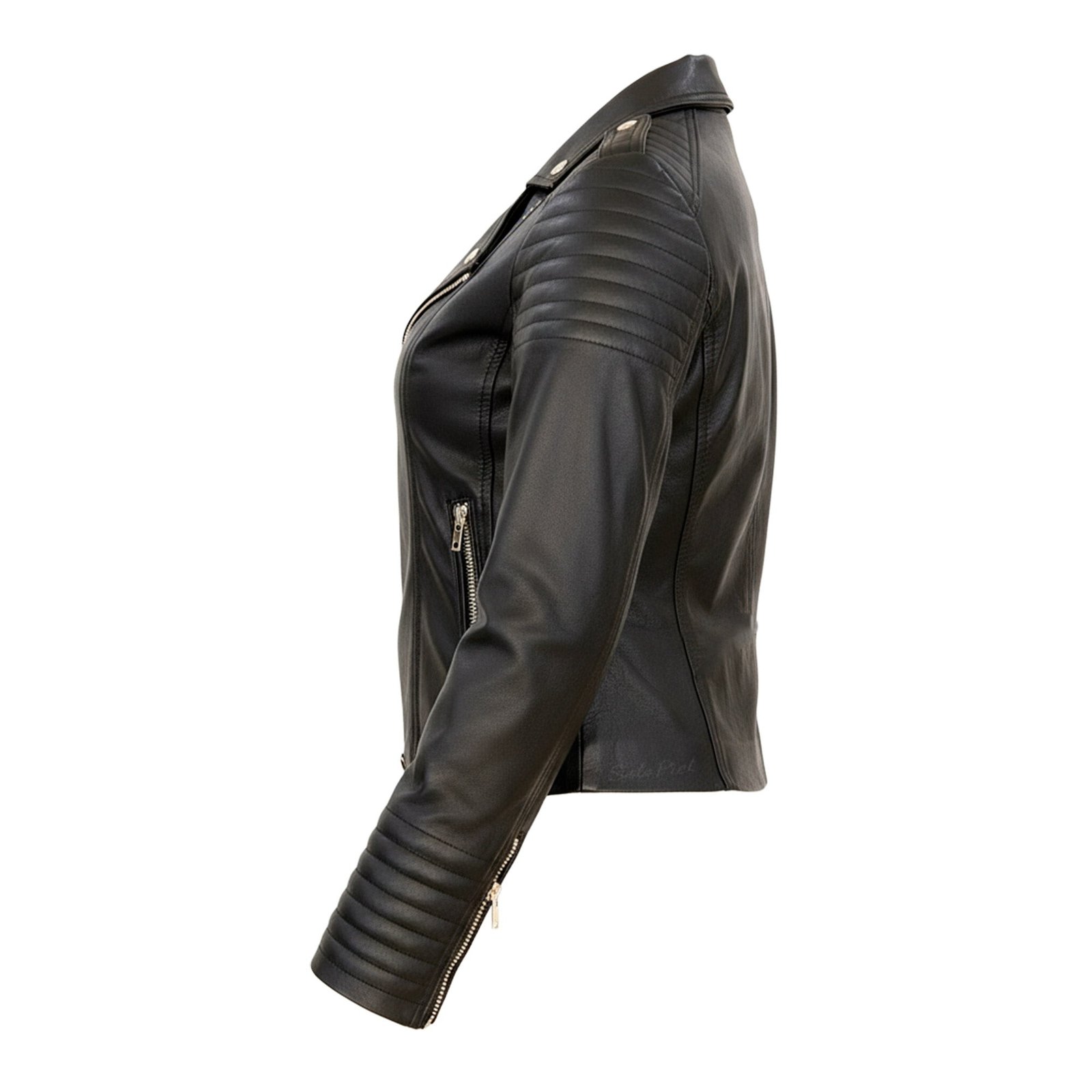 Chamarra de Piel de Borrego para Dama Torera Slim Rockera Galilea - Image 6