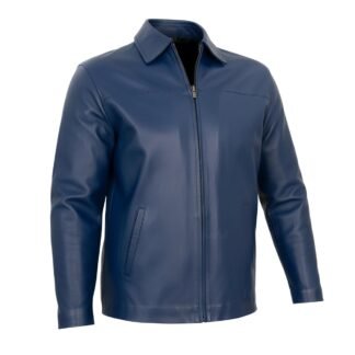 Chamarra de Piel de Borrego para Caballero Italiano Cuello Sport