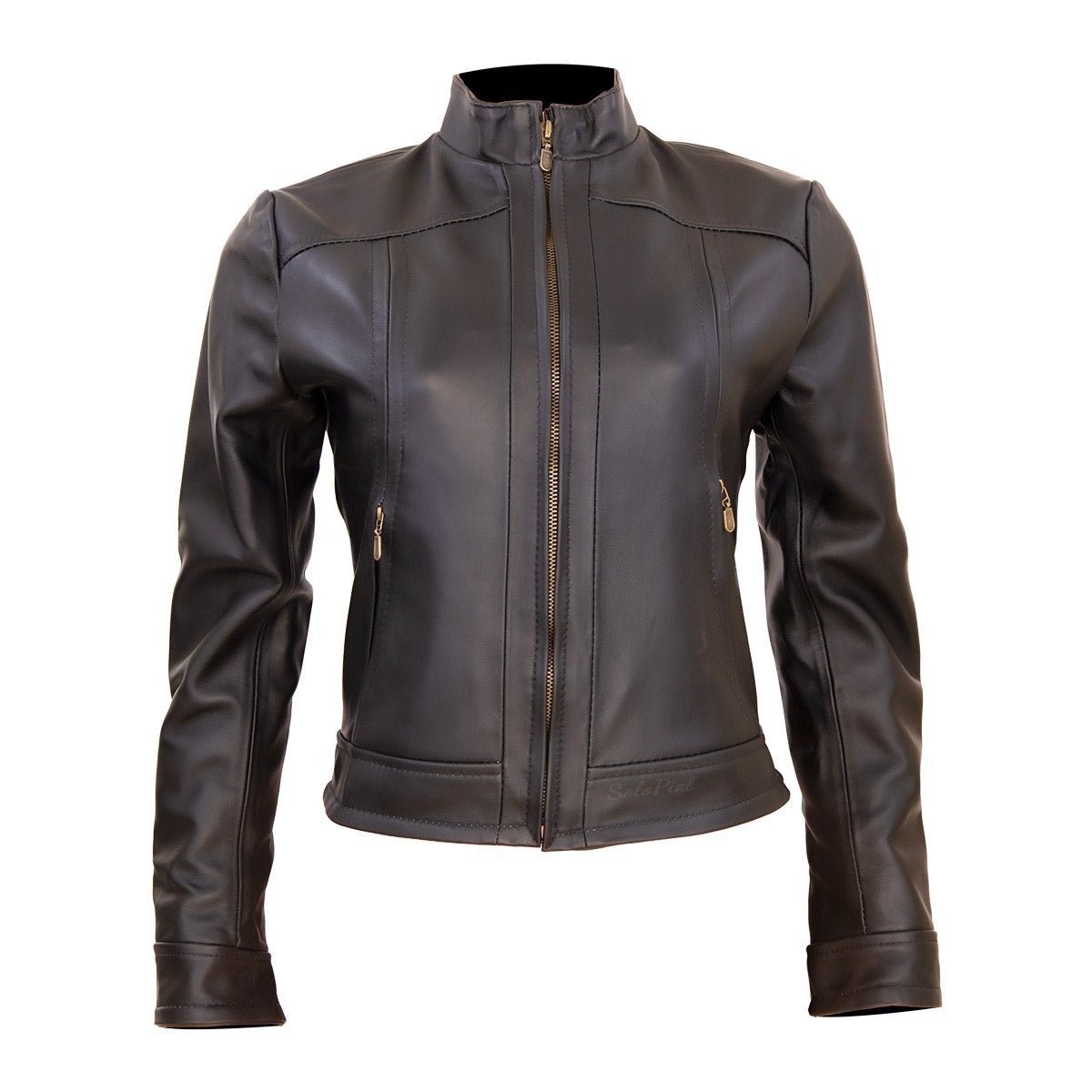 Chamarra de Piel de Borrego para Dama Torera Slim Jade