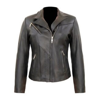 Chamarra de Piel de Borrego Tejida Veteada para Dama Jenifer