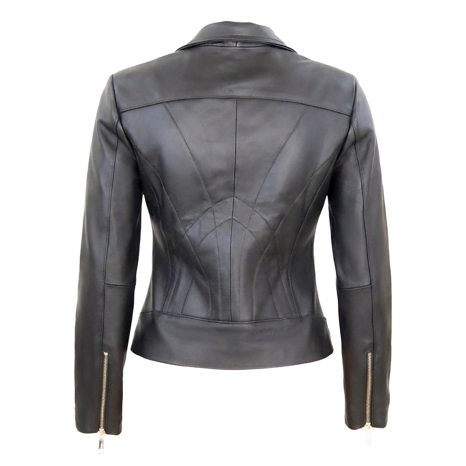 Chamarra de Piel de Borrego Tejida Veteada para Dama Jenifer - Image 2