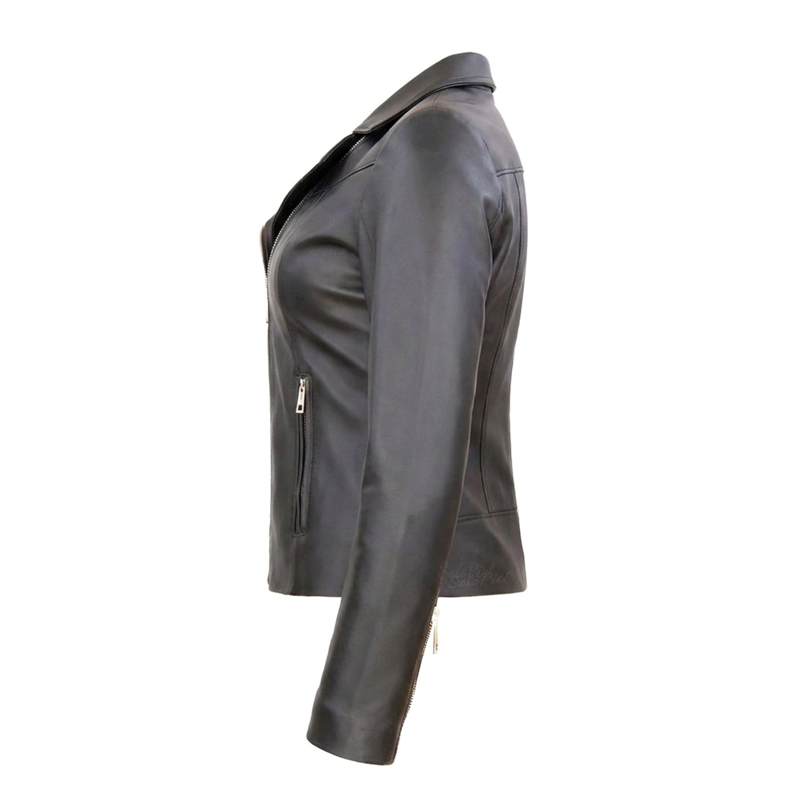 Chamarra de Piel de Borrego Tejida Veteada para Dama Jenifer - Image 3