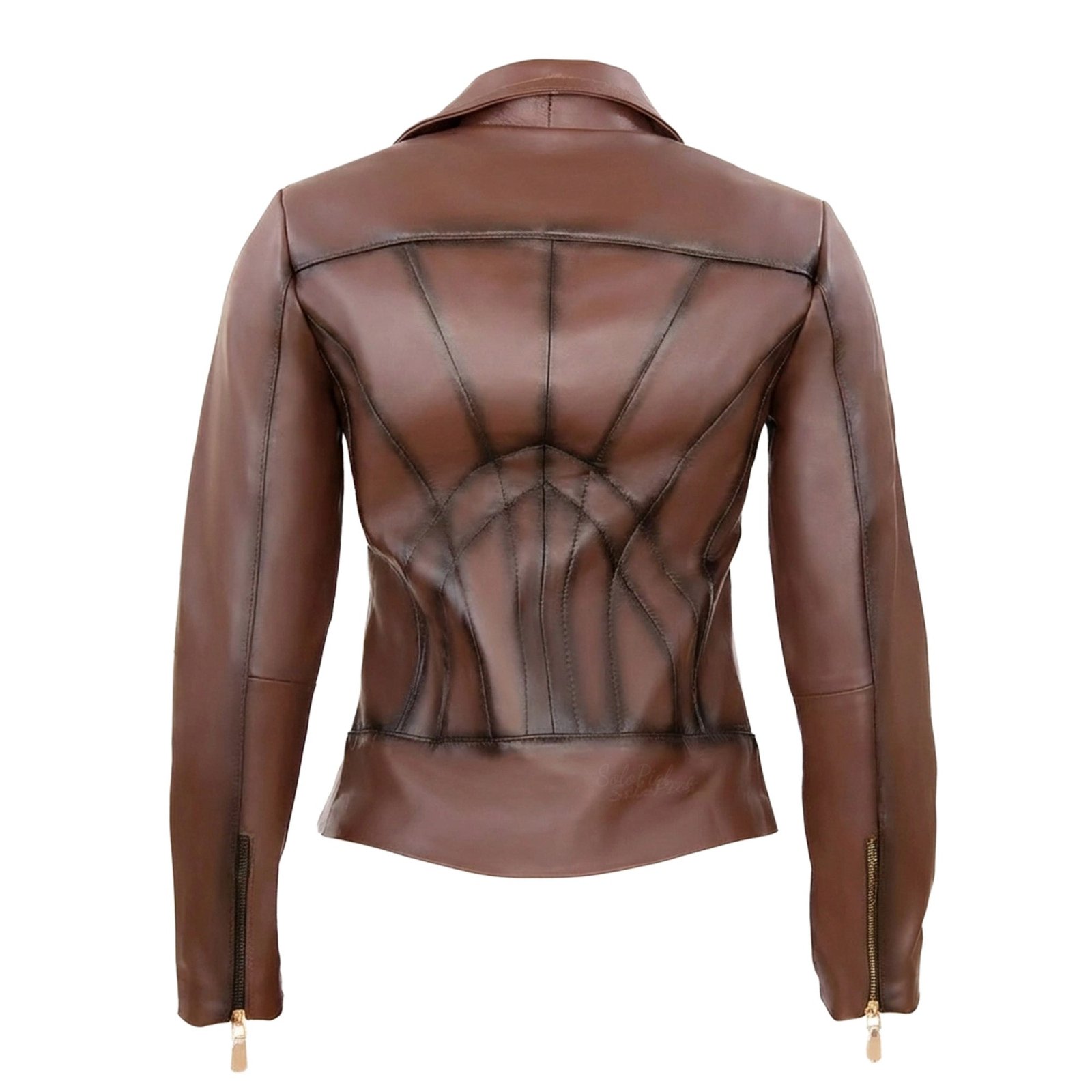 Chamarra de Piel de Borrego Tejida Veteada para Dama Jenifer - Image 5