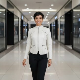 Chamarra de Piel de Borrego para Dama Corta Torera Jessy