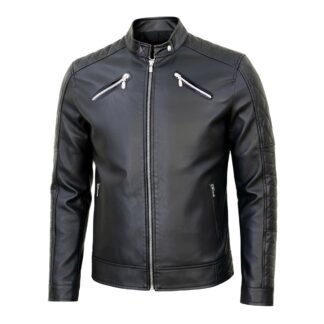 Chamarra de Piel de Borrego para Caballero Cuello Mao Slim JK