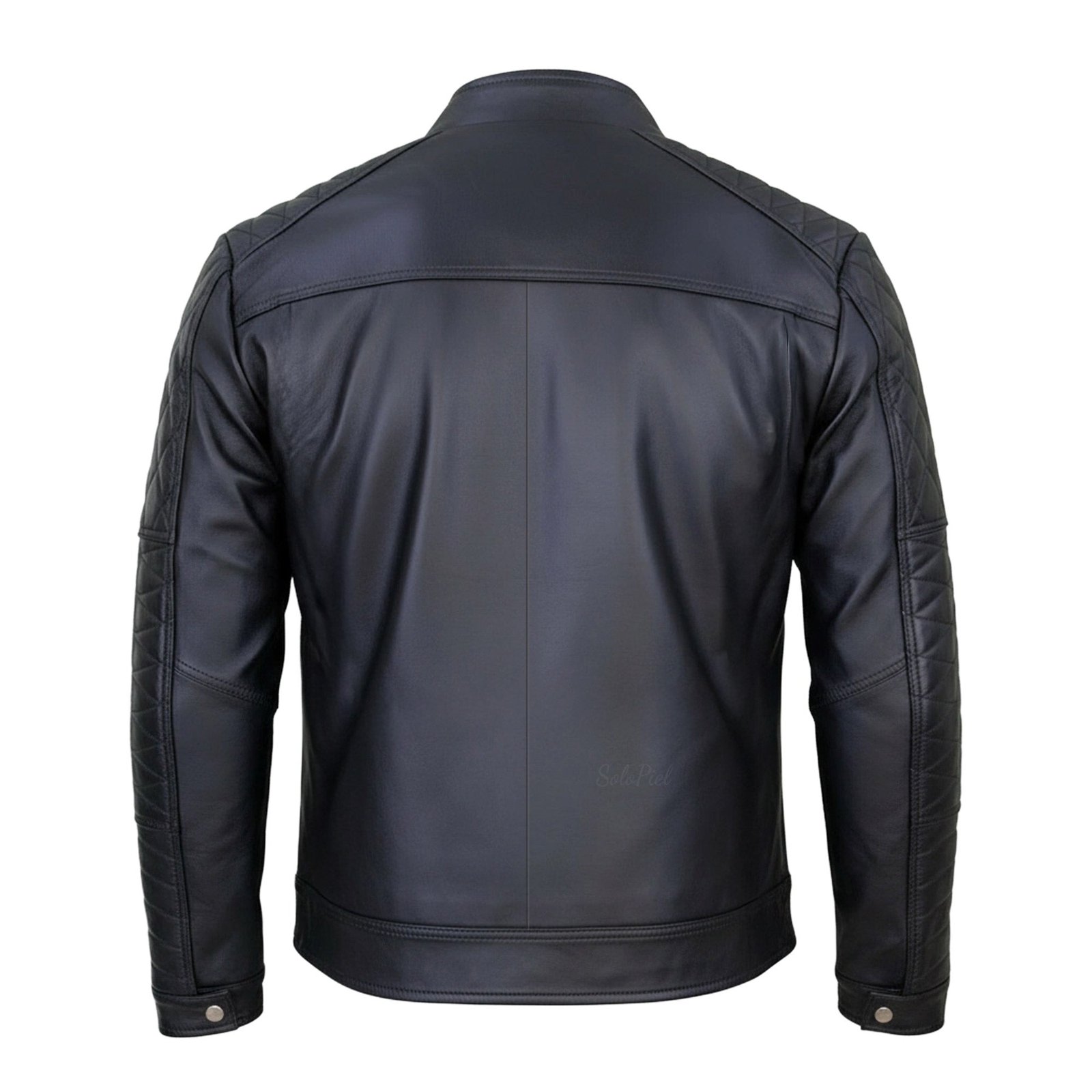 Chamarra de Piel de Borrego para Caballero Cuello Mao Slim JK - Image 2