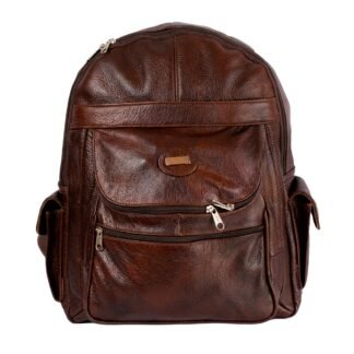 Mochila Backpack de Piel con Hombrera Cruzada