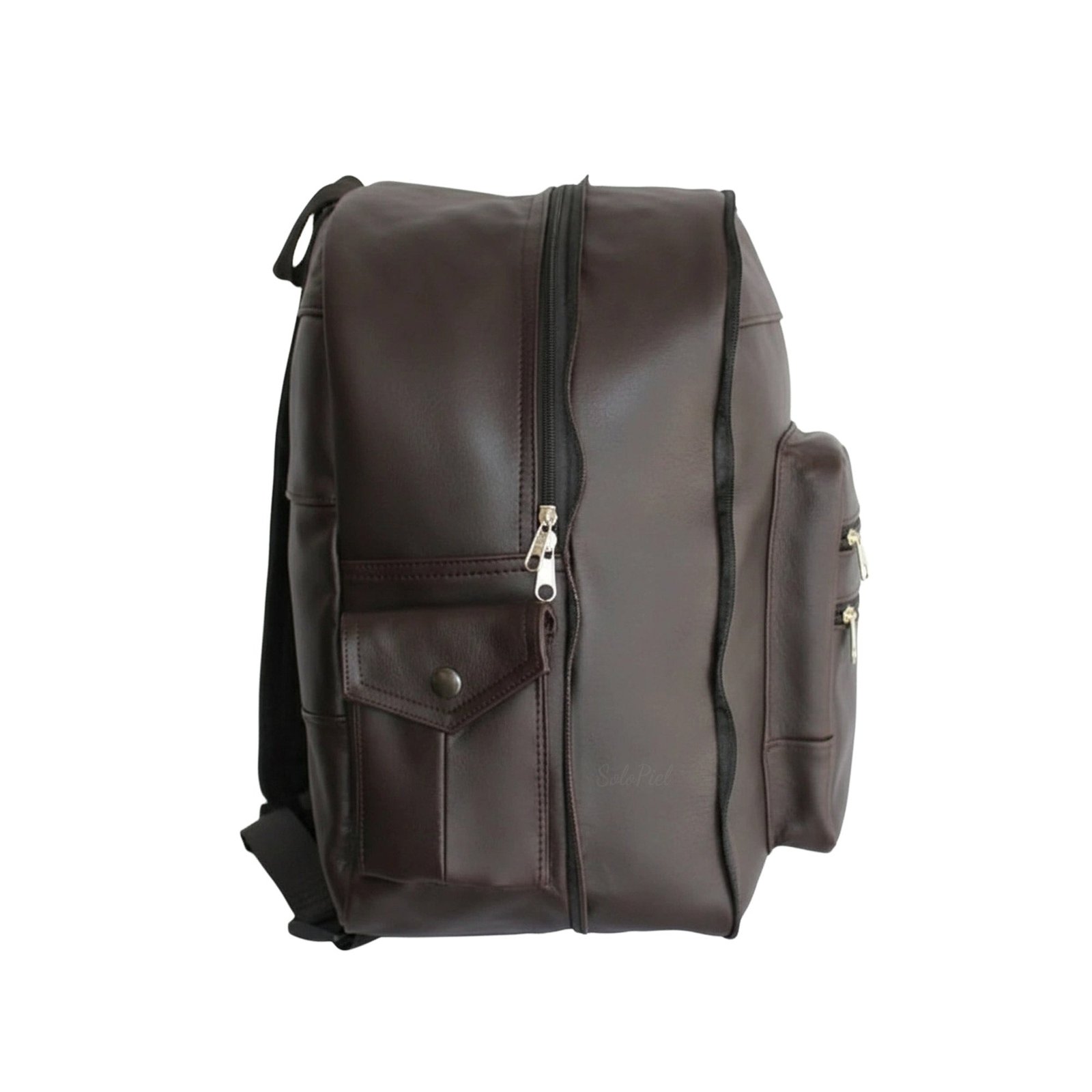 Mochila Backpack de Piel Expandible - Image 4