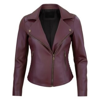 Chamarra de Piel de Borrego para Dama Cierre Cruzado Mara