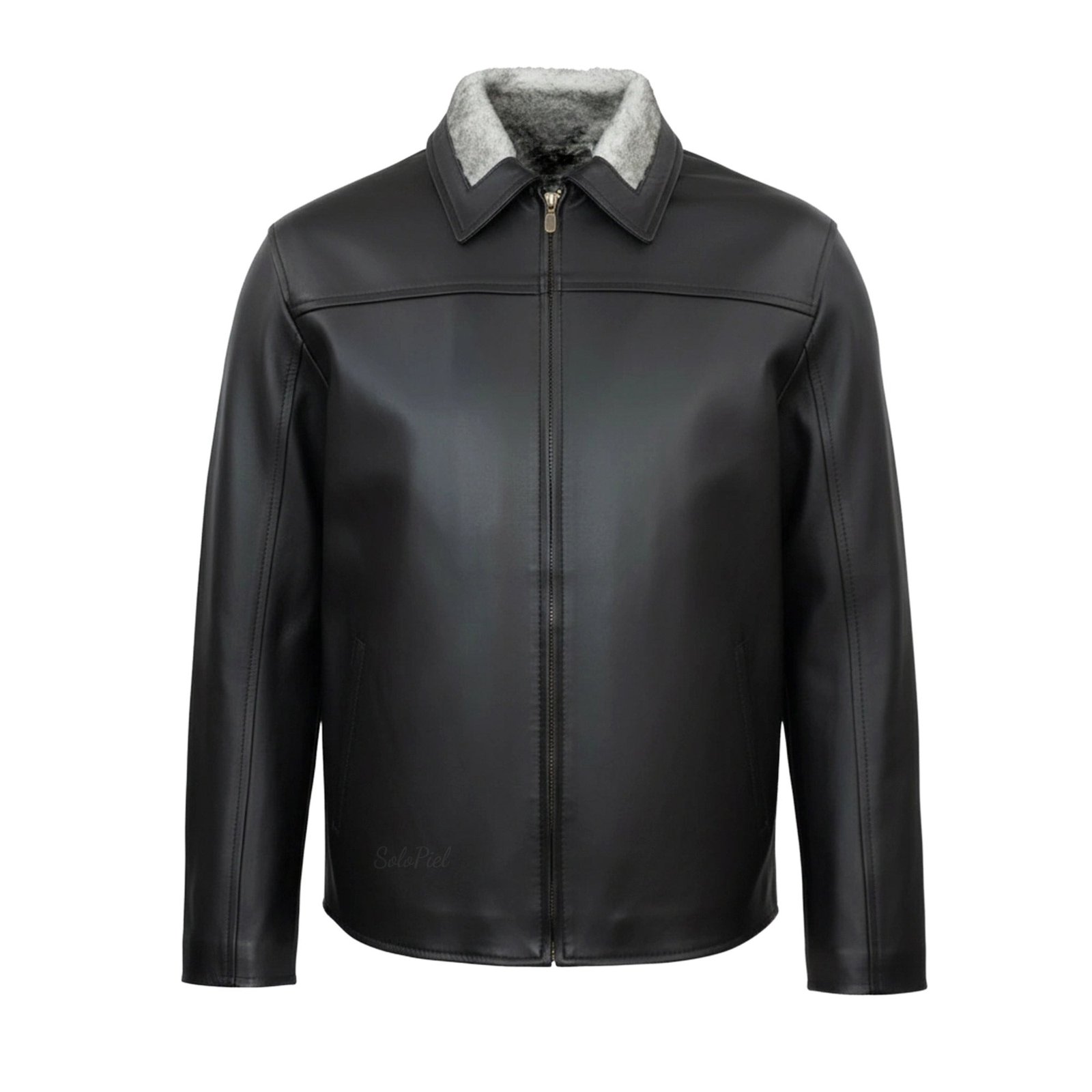 Chamarra de Piel de Borrego para Caballero Forro de Lana Sintética Marcos