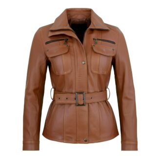 Chamarra de Piel de Borrego para Dama Corte Cazadora Miriam