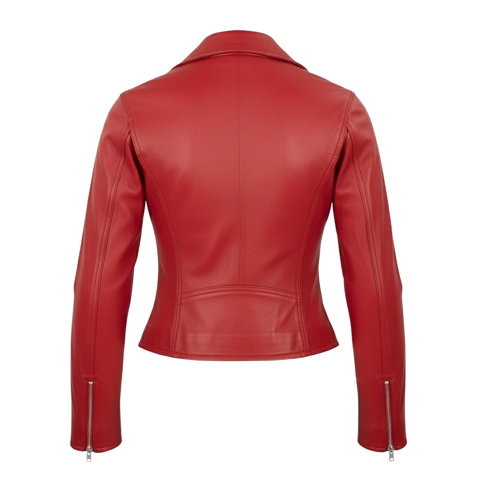 Chamarra de Piel de Borrego para Dama Corta Slim con Aplicaciones de Pedrería Natasha - Image 4