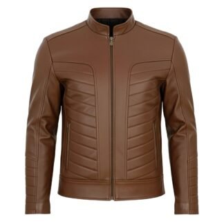 Chamarra de Piel de Borrego para Caballero Cuello Mao Robin