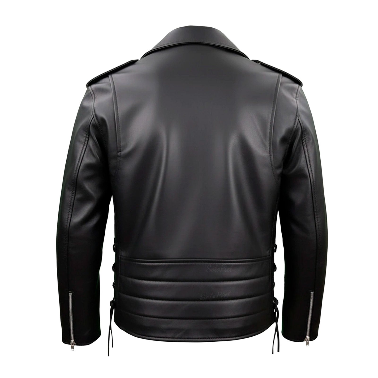 Chamarra de Piel de Borrego para Caballero Rockera Ligera - Image 4