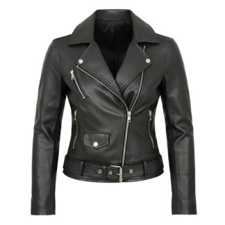 Chamarra de Piel Para Dama Rockerita