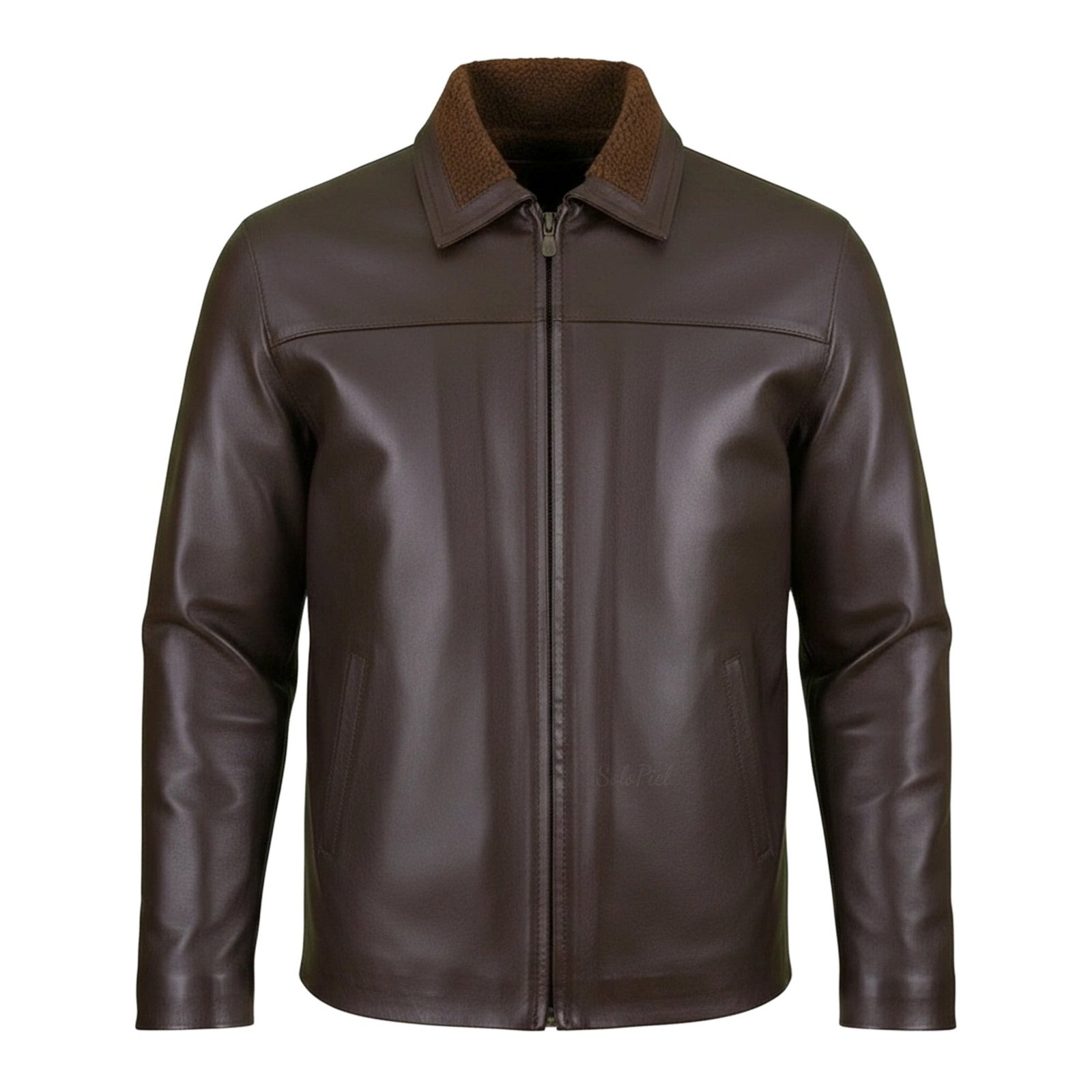 Chamarra de Piel de Borrego para Caballero Con Forro de Lana Sintética Ruso