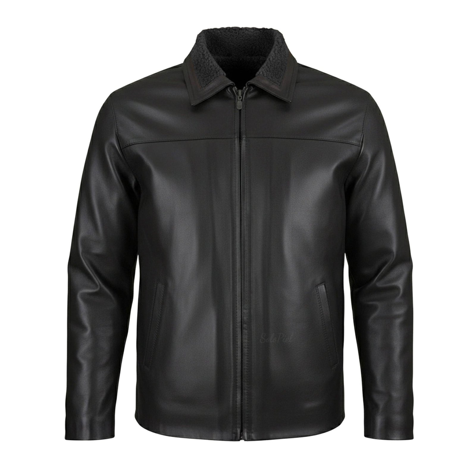 Chamarra de Piel de Borrego para Caballero Con Forro de Lana Sintética Ruso - Image 6