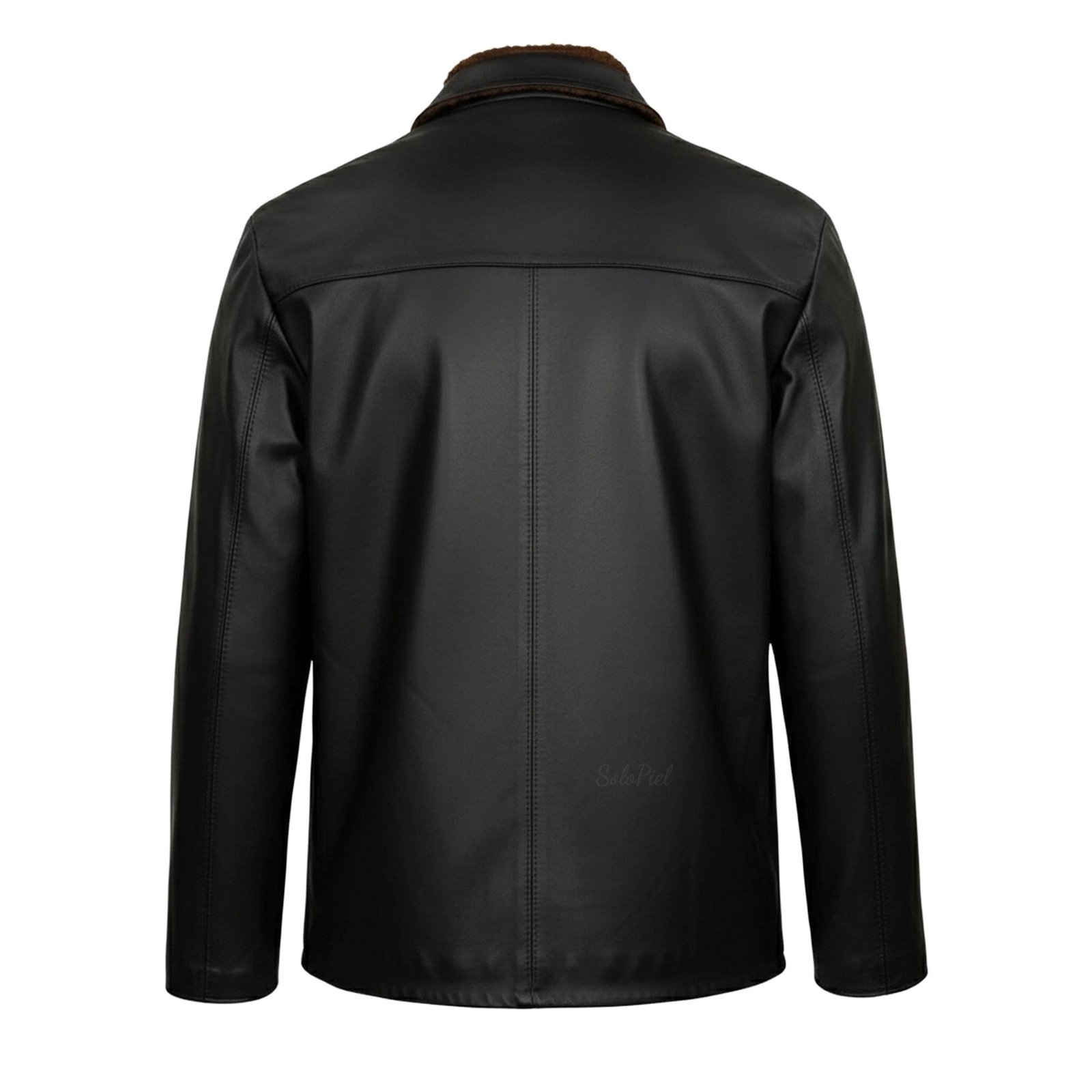 Chamarra de Piel de Borrego para Caballero Con Forro de Lana Sintética Ruso - Image 5