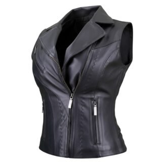 Chaleco de Piel de Borrego Acabado Tejido para Dama Yadhira